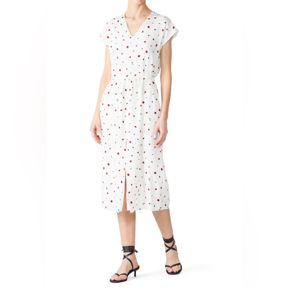 Chinti & Parker White Field Ana Strawberry Dress Size 10 US $550